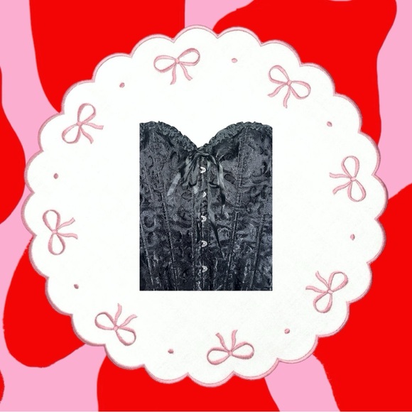 black lace-up corset top 🖤 - Picture 8 of 8